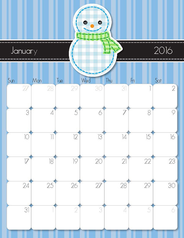 2013 Calendar on 2013 January Printable Calendar