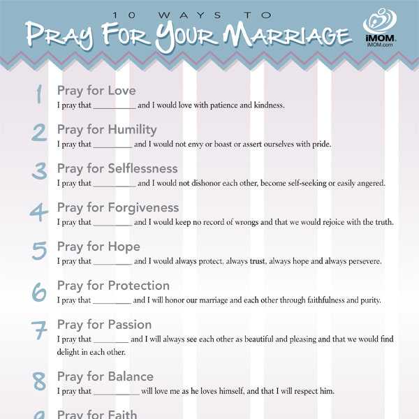 10 Ways to Pray for Your Marriage iMom