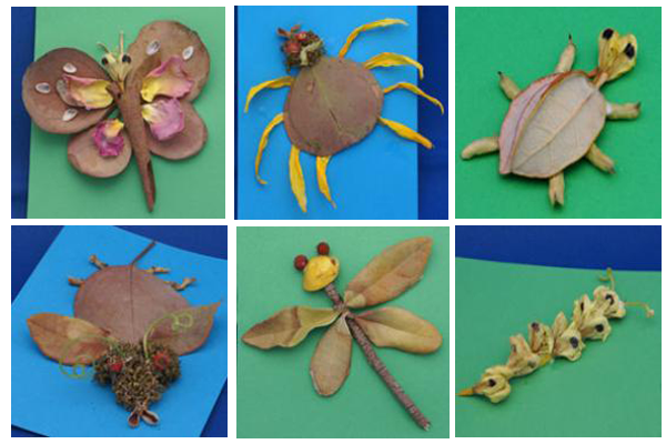 Bugs made from things in nature.