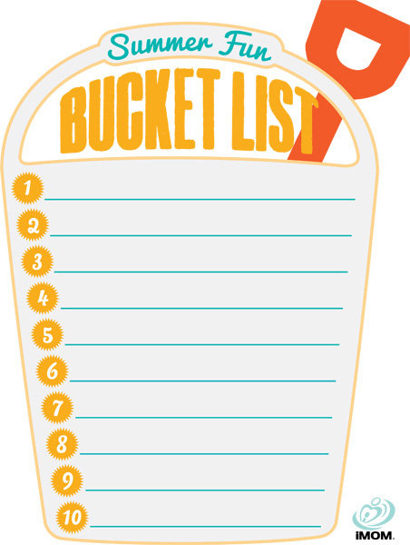 Summer Bucket List Template from www.imom.com