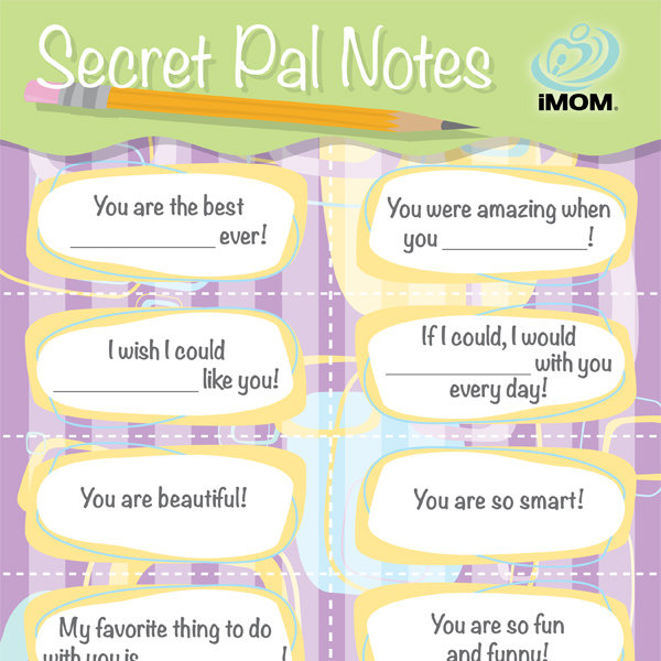 Secret Pal Notes iMom