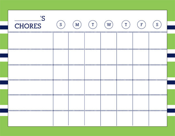 Imom Chore Chart