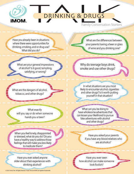 Drinking and Drugs Talk - iMom