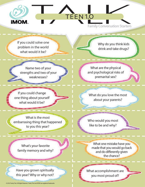 Conversation Starters For Teens 3