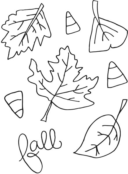 fall coloring printable leaves candy corn sheets drawing imom pumpkins activity cute leaf colouring decor autumn printables afternoon fun scarecrows