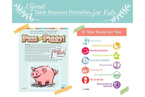 Manners Chart For Toddlers