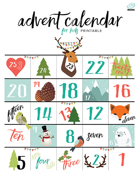 Printable Advent Calendar for Kids - iMom