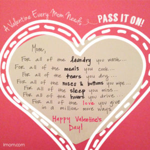 A Valentine for Moms - iMOM