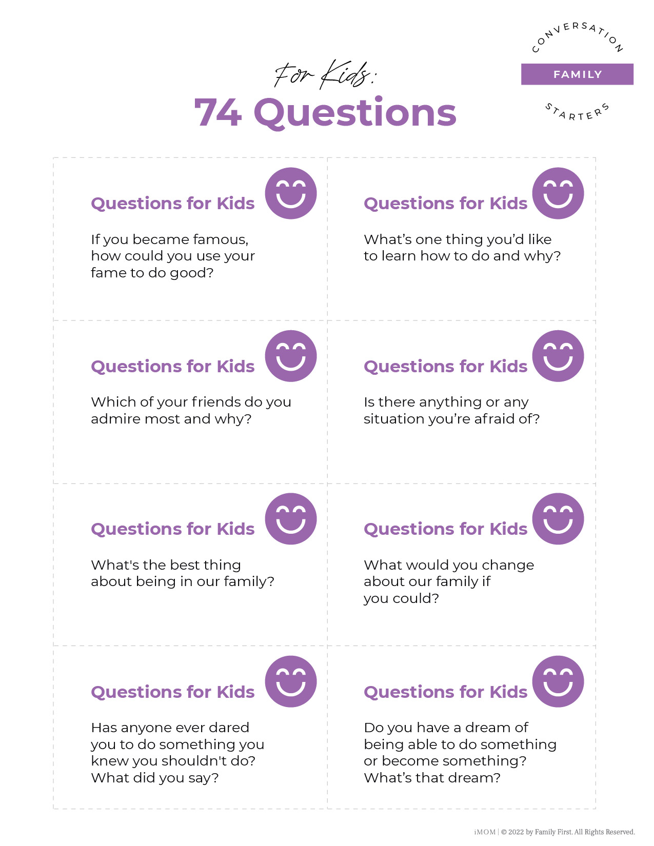 conversation starters for kids