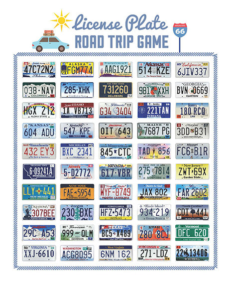 license plate game