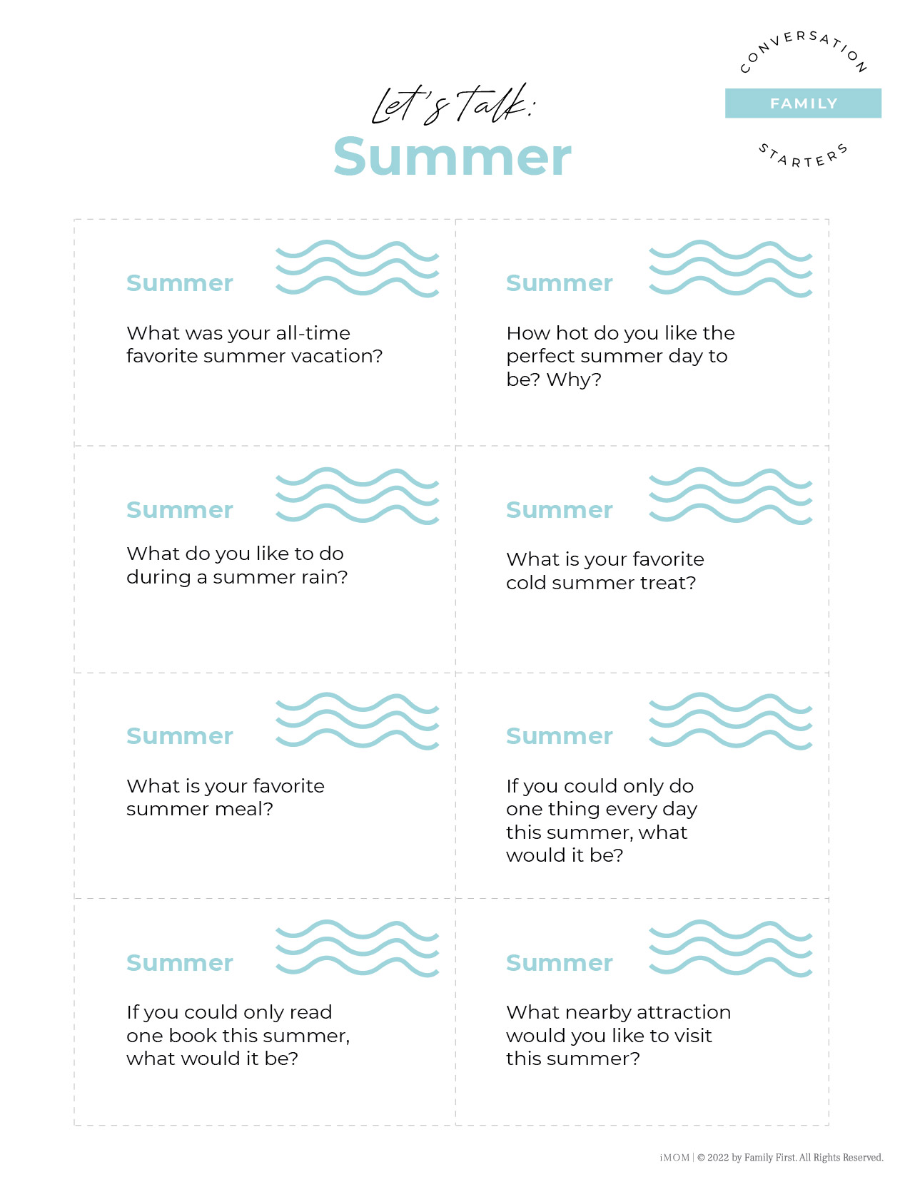 summer conversation starters