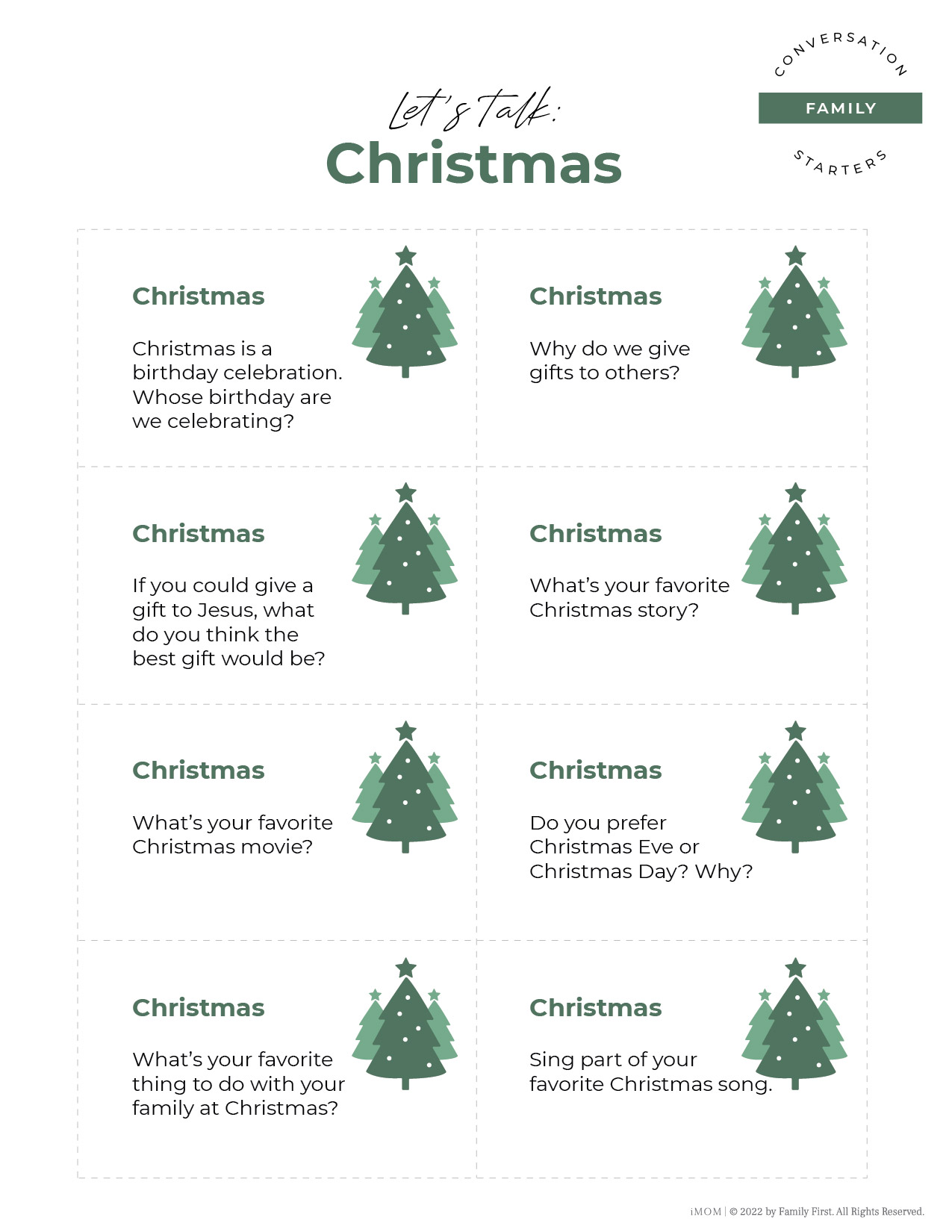 christmas conversation starters