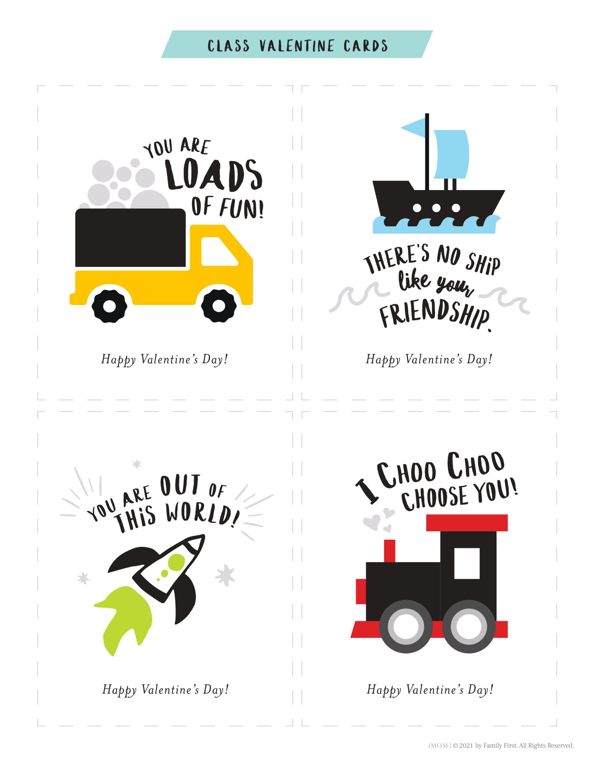 Class Valentine Cards Imom