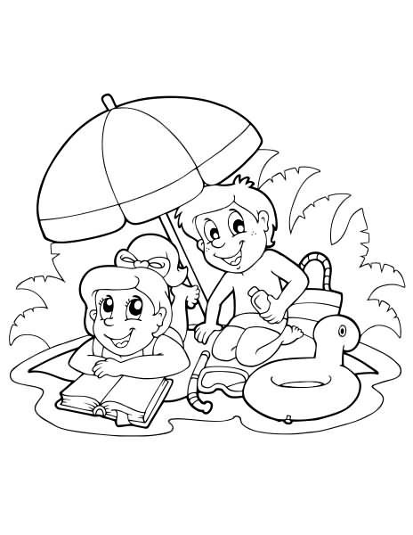 Summer Coloring Activity 9