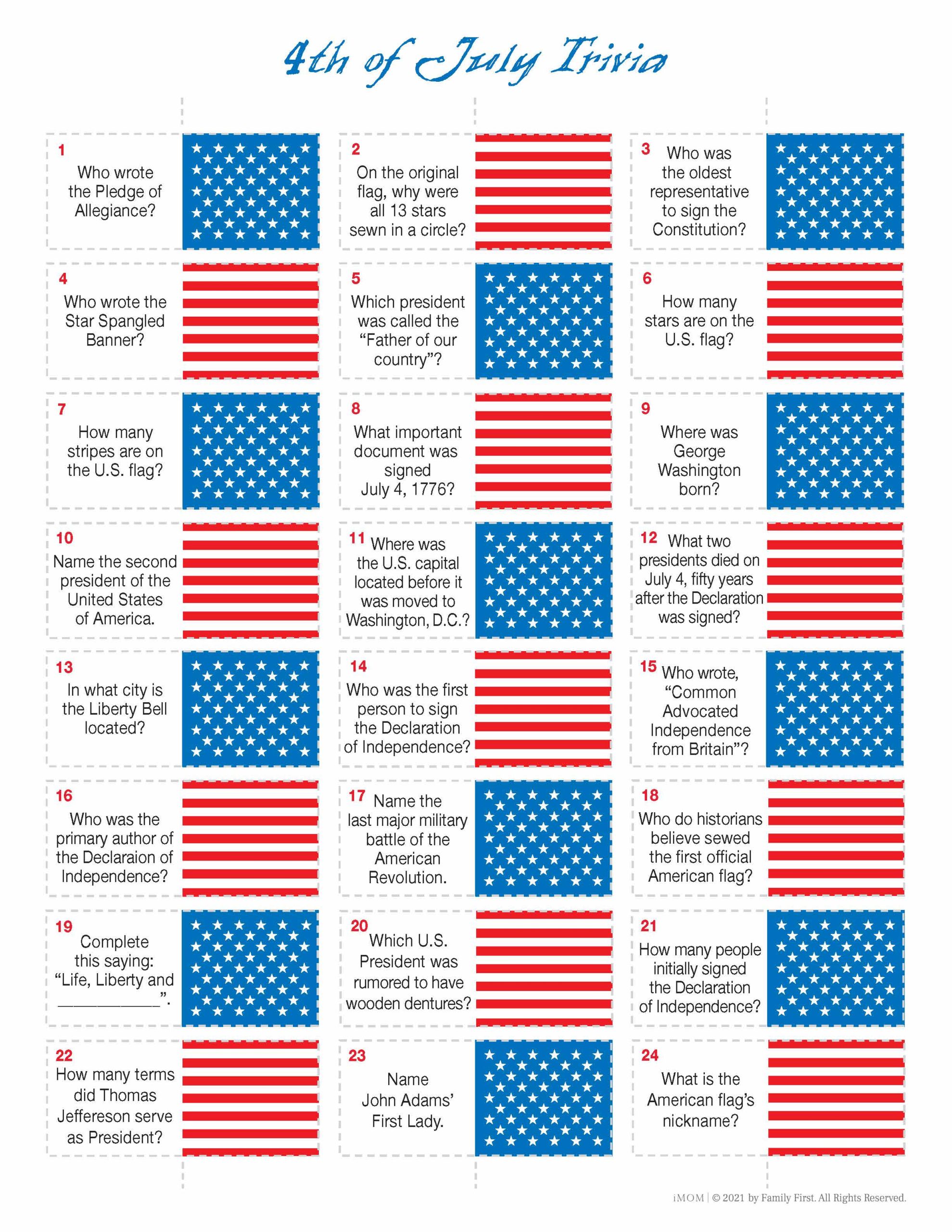 Fun Trivia Questions For 4th Of July Events At Work