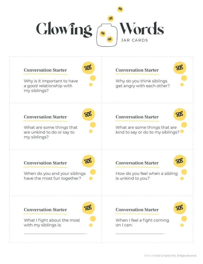 Free Printables with Encouraging Words for Kids &amp; Families - iMOM