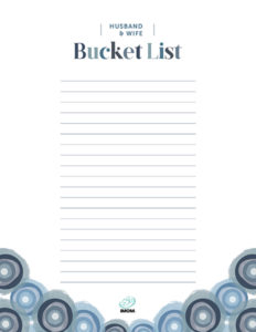 how to show love to your husband with a bucket list