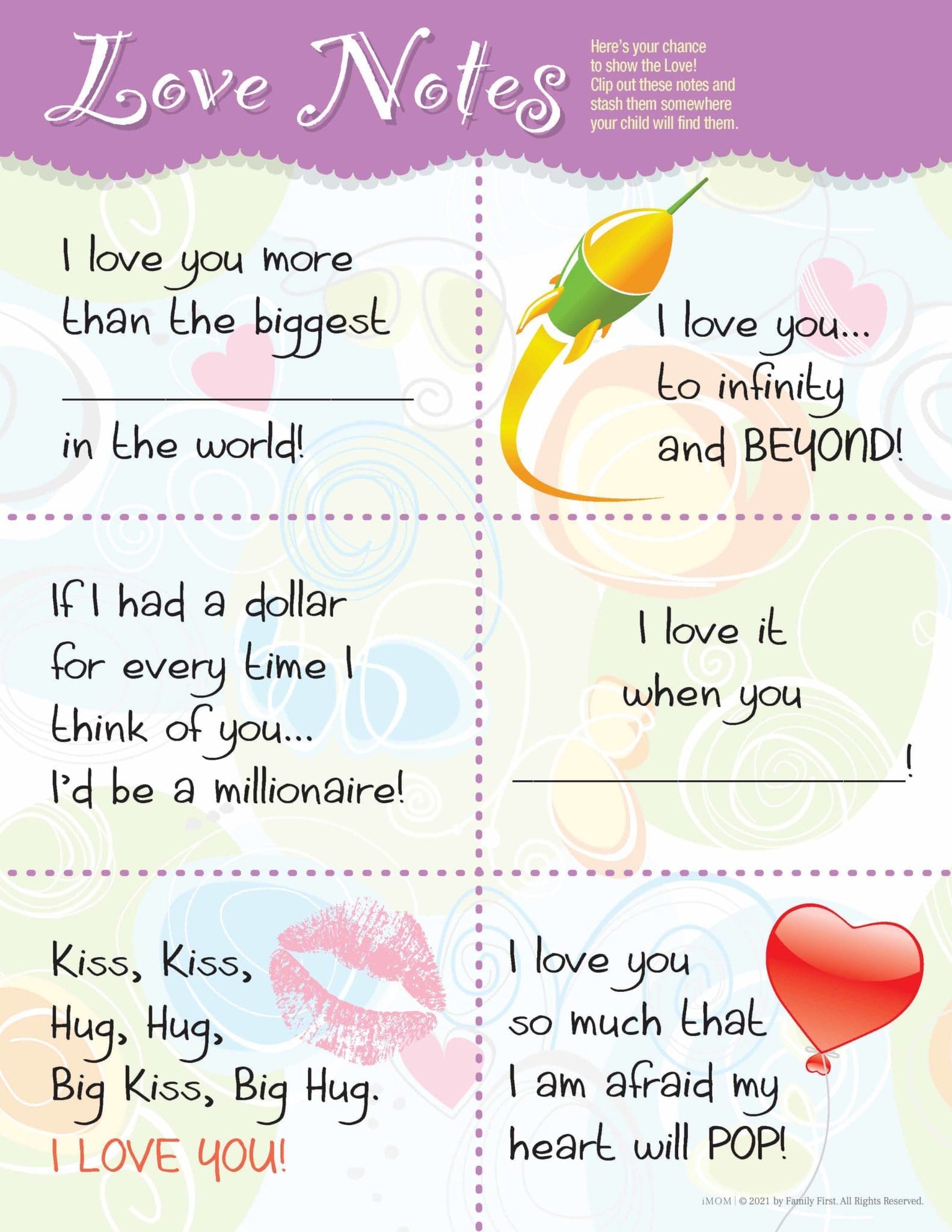 Secret Pal Notes - iMOM