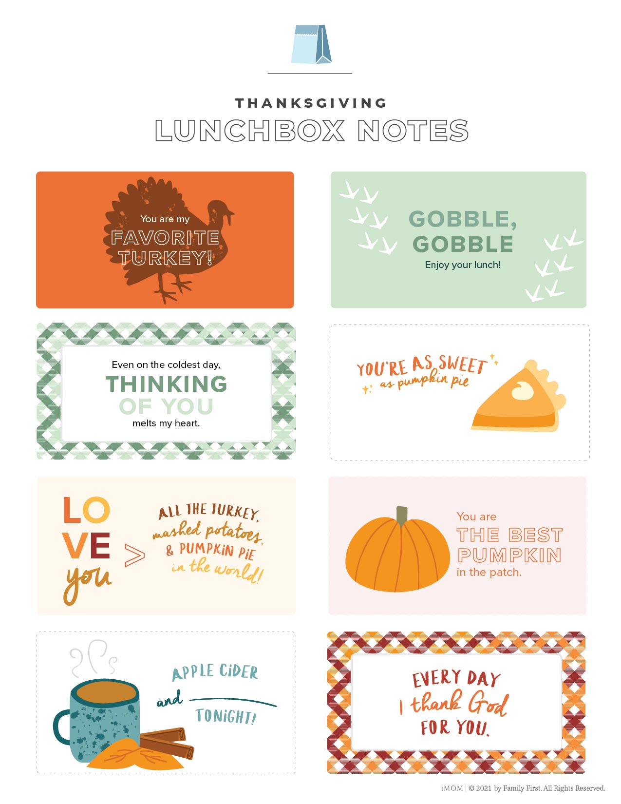 thanksgiving lunchbox notes