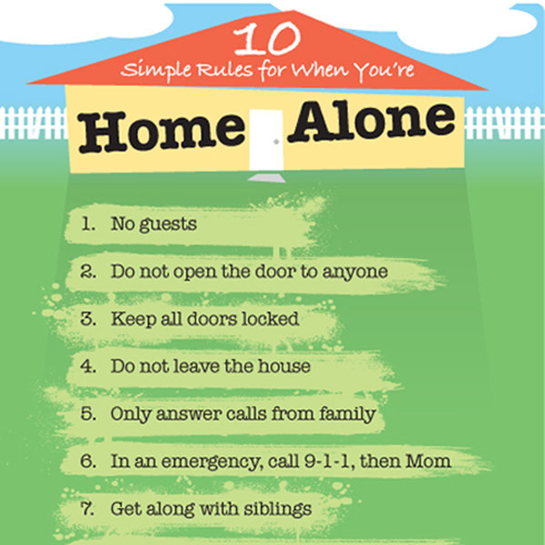 minimum age child home alone