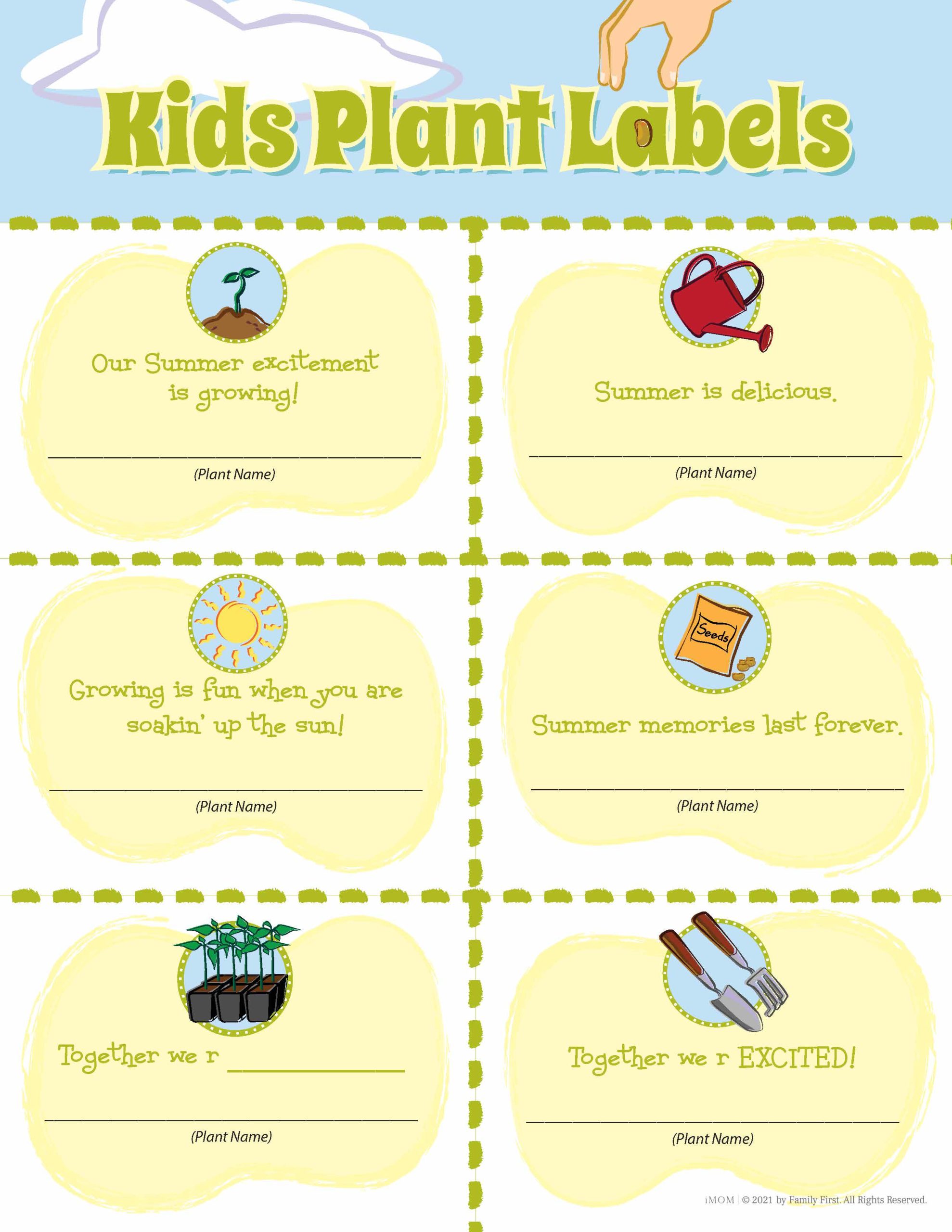 printable plant labels