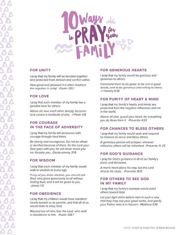 10 Ways to Pray for Your Daughter - iMOM