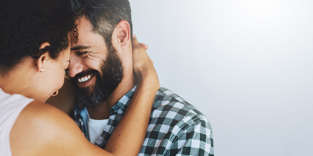 sweet husband and wife in love