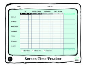 tracker screen time recommendations 