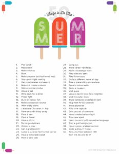 things to do in the summer