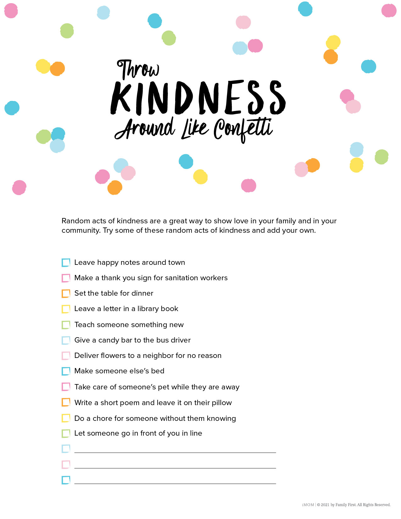 random acts of kindness