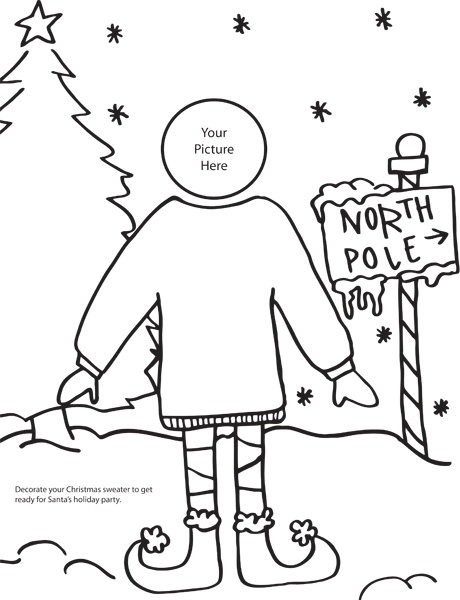 ugly christmas sweater coloring pages - photo #19