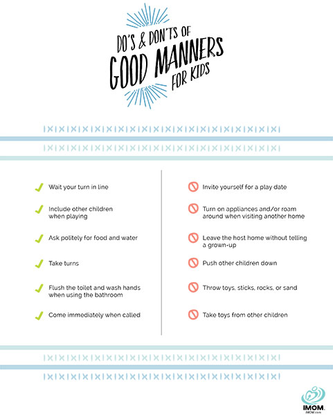 good manners chart