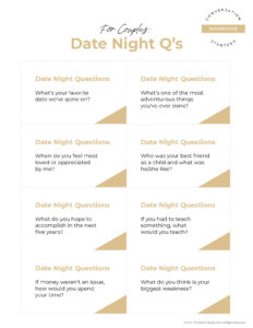 date night conversation starters