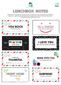 lunchbox notes