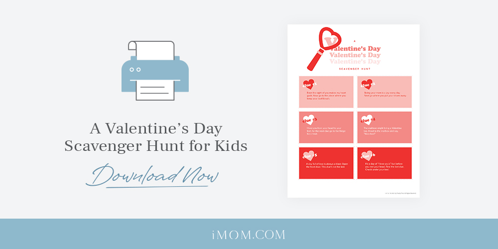 A Valentine's Day Scavenger Hunt for Kids (Free Printable) - iMOM