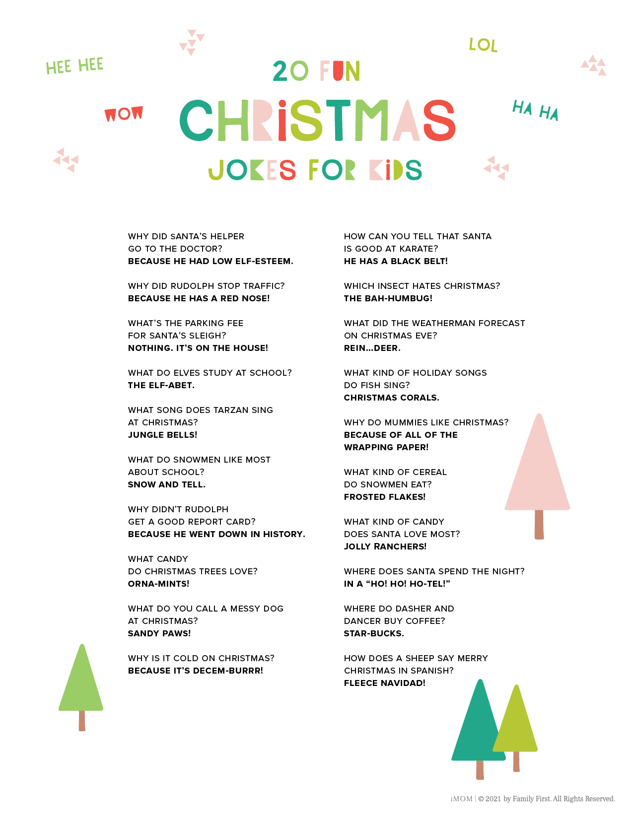 20 Fun Christmas Jokes for Kids - iMOM