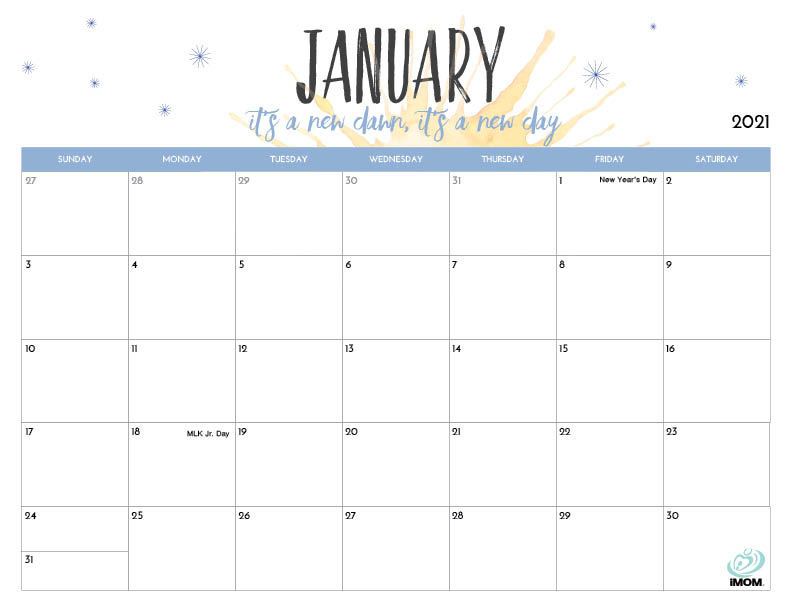 2020 and 2021 Printable Calendars for Moms - iMom