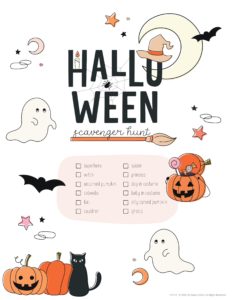 Halloween Scavenger Hunt