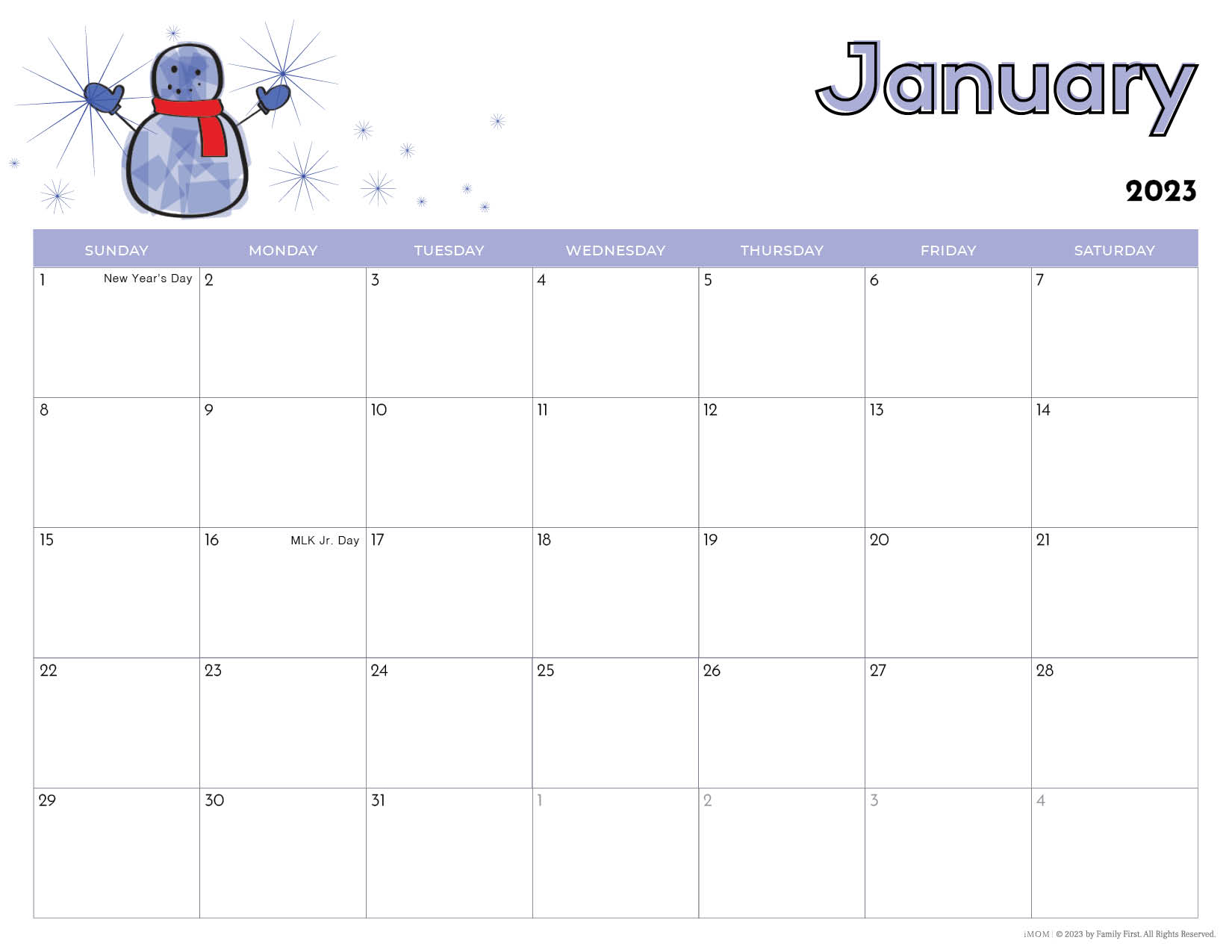 2023 Printable Calendars For Kids - Imom