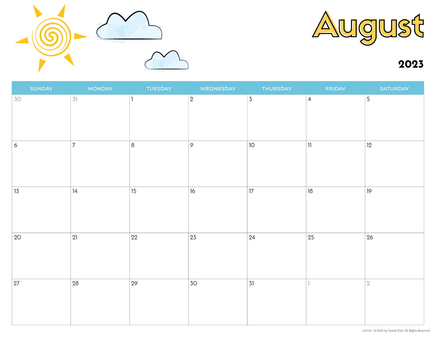 2023-2024 Printable Calendars: Free Printable Calendar Designs - iMOM