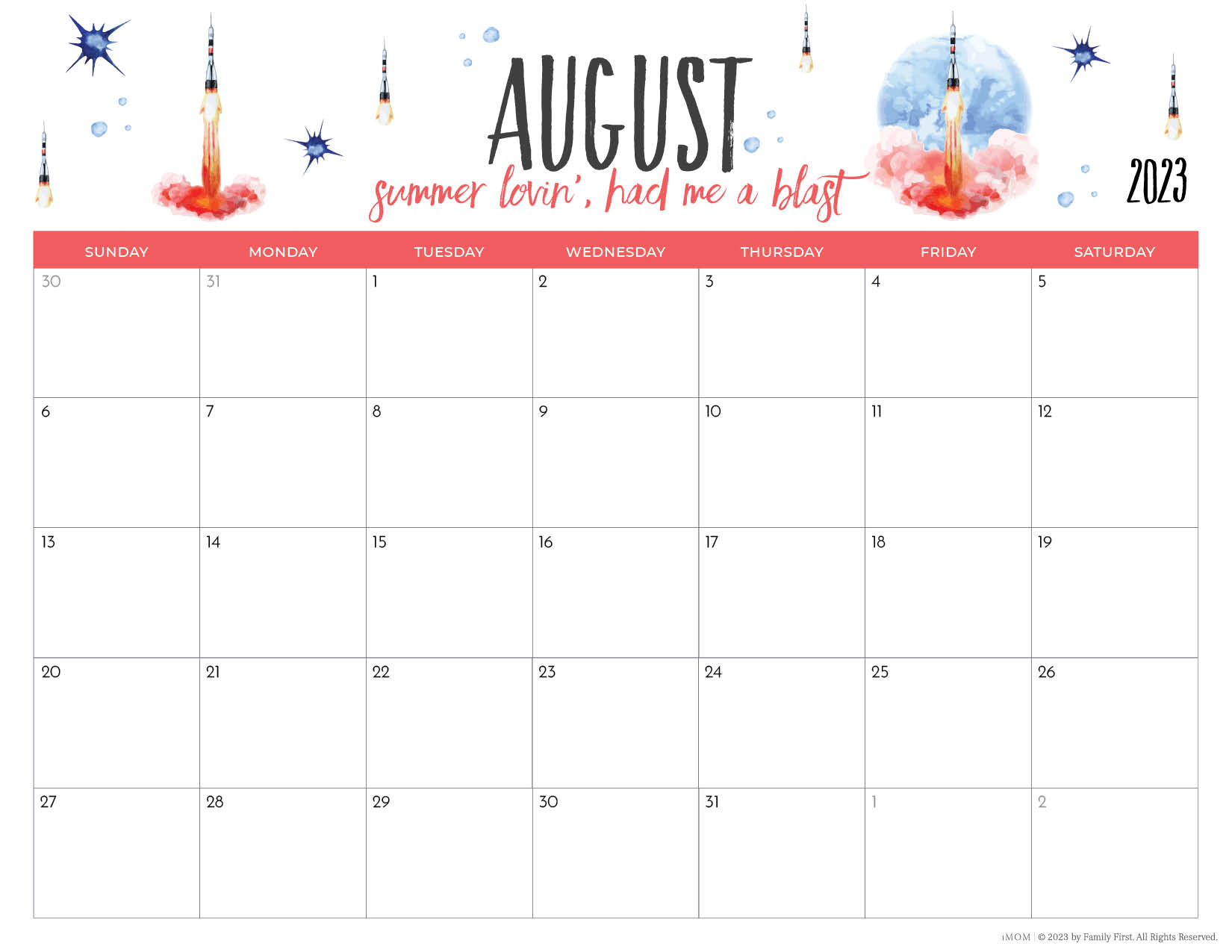 tackle pause halt 2023-2024 Printable Calendars for Moms - iMOM