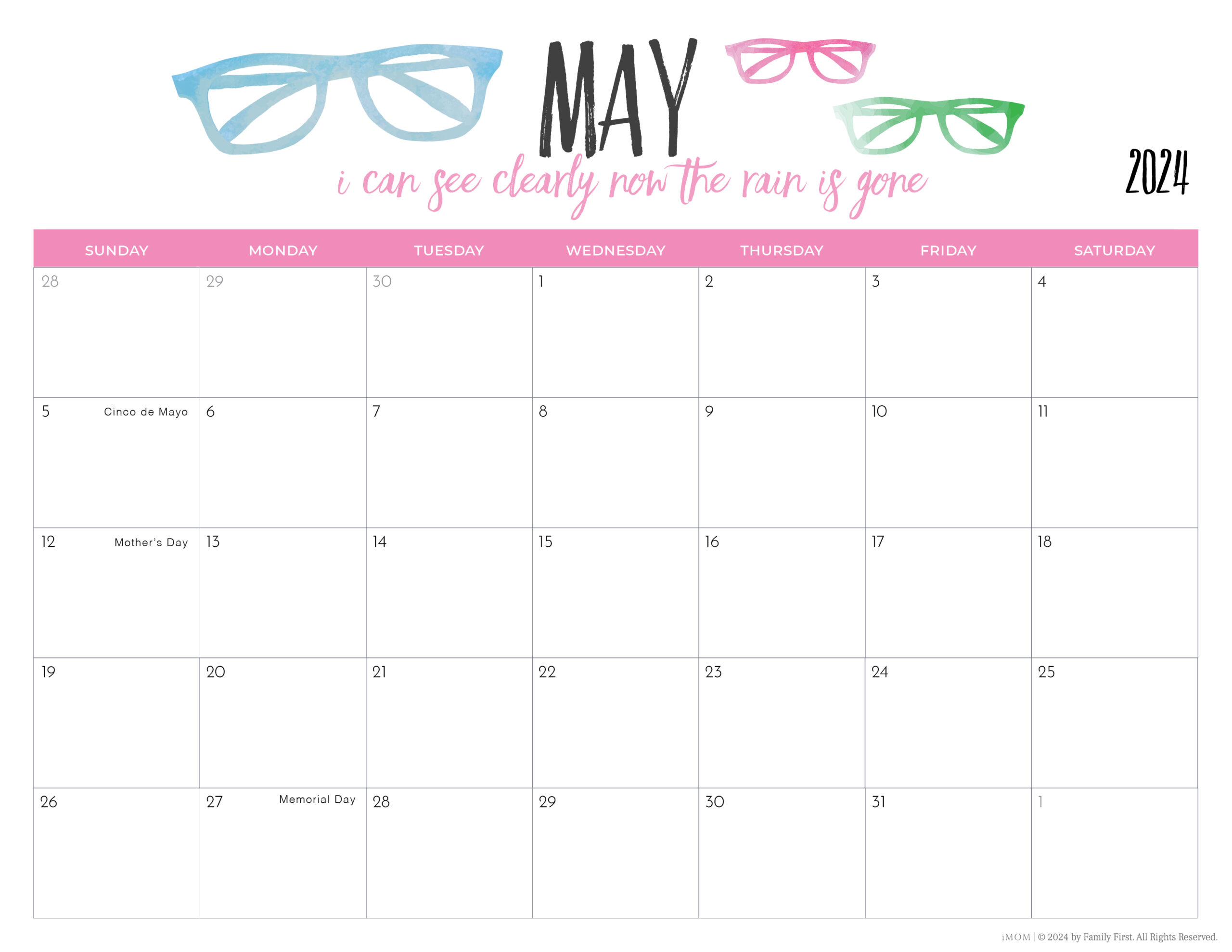 2023-2024 Printable Calendars for Moms - iMOM 2023-2024 Printable Calendars for Moms - iMOM