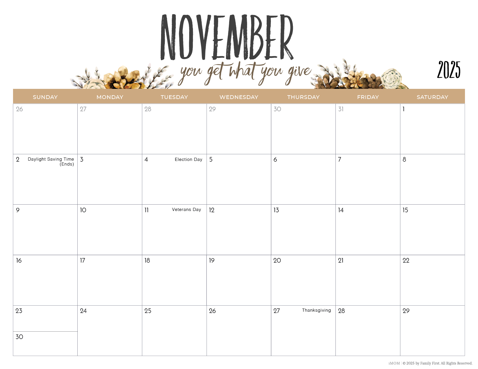 2025 Printable Calendars2025-2026 Printable Calendars for Moms - iMOM
