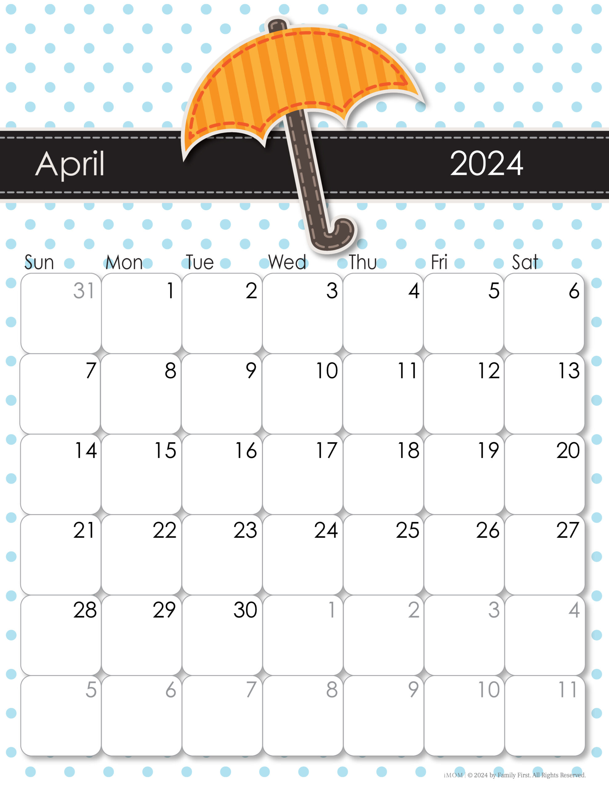 2024 Printable Calendars: Free Printable Calendar Designs - iMOM