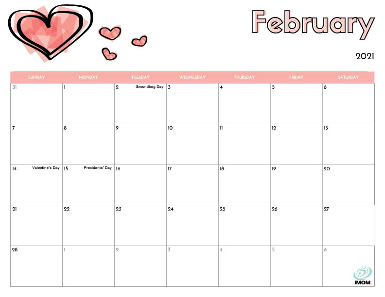 Featured image of post February 2021 Calendar Big - Create your own monthly calendar with holidays and events.