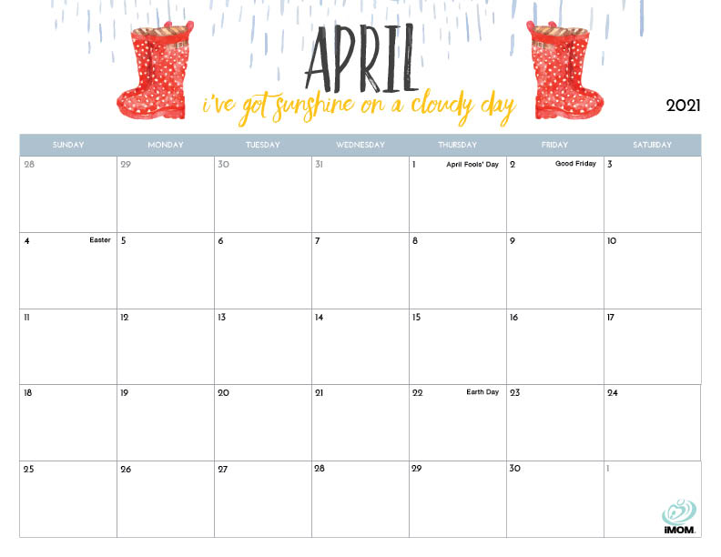 Featured image of post April 2021 Calendar Cute Design / Doesn&#039;t get easier than that.