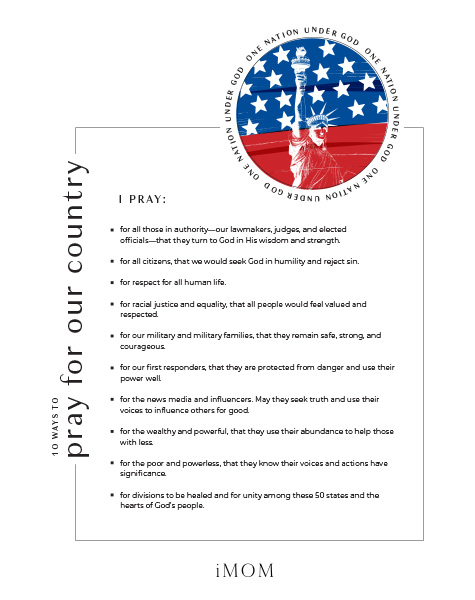 10 Ways to Pray for Our Country - iMom