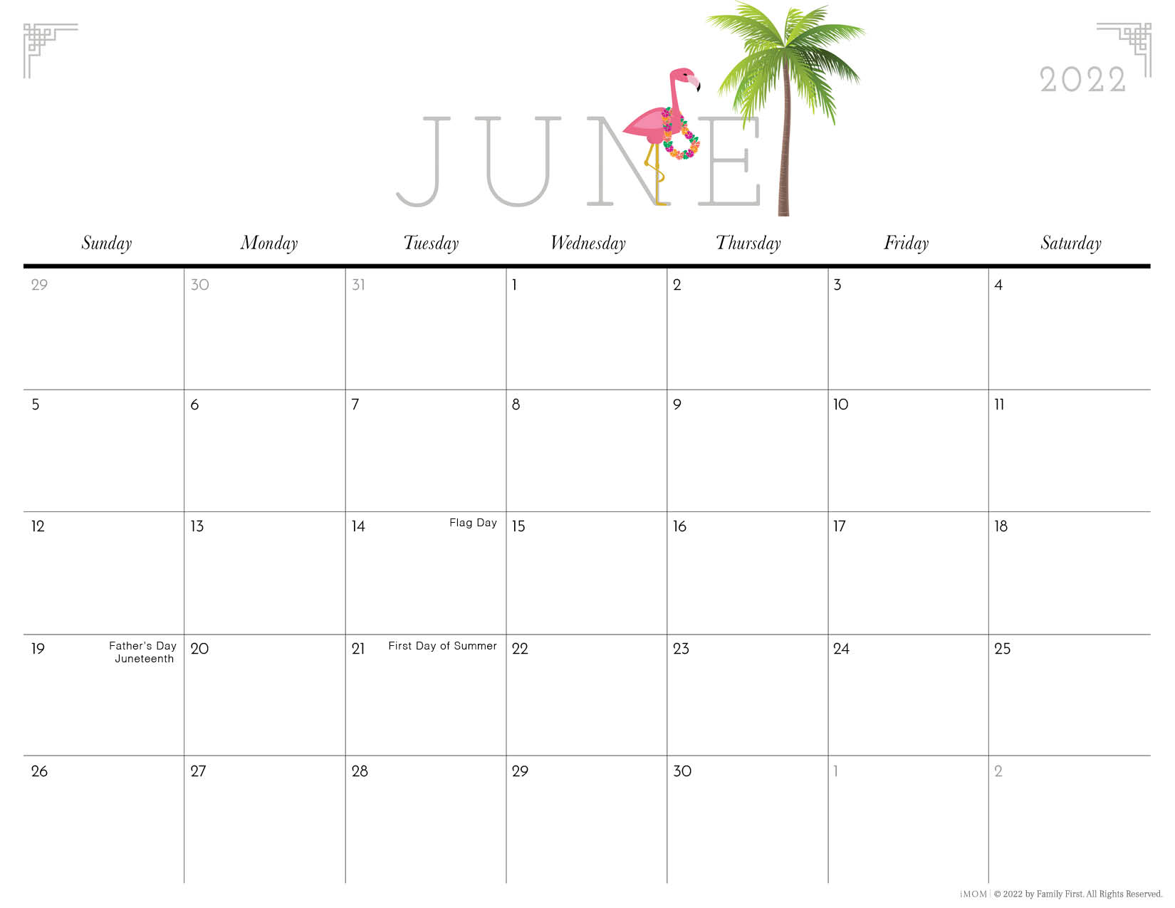 Cute June Calendar 2022 2022 Cute Printable Calendars For Moms - Imom
