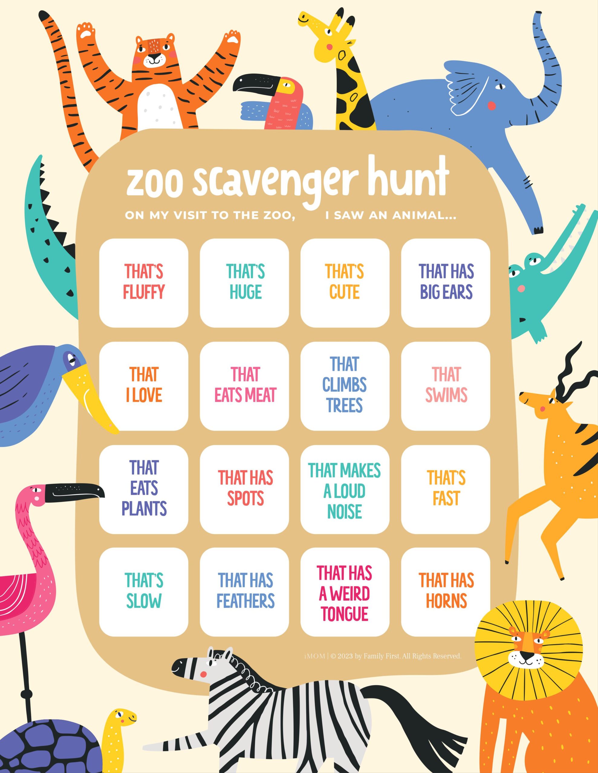 Free Dollar Store Scavenger Hunt Printable - iMOM